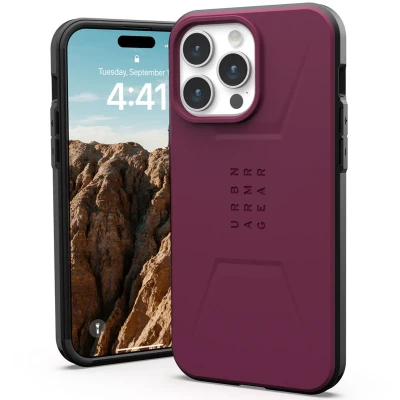 Afbeelding van UAG Civilian Backcover MagSafe voor de iPhone 15 Pro Max Bordeaux