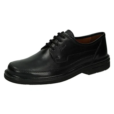 Afbeelding van Sioux Marcel Klassieke lage herenschoenen, zwart.