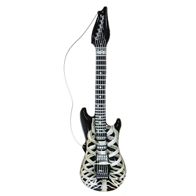 Afbeelding van Widmann 04753 Opblaasbare skeletgitaar, lengte ca. 105 cm, voor carnaval en themafeesten