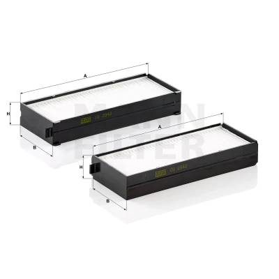 Afbeelding van Mann filter Interieurfilter CU 2542 2