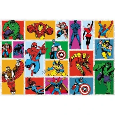 Image de Puzzle 3000 pieces Retro Marvel, Adultes et enfants des 14 ans, de qualité supérieure, Collection Mes Héros, 12001549, Nathan