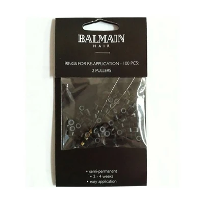 Afbeelding van Balmain 100 Rings + 2 Pullers Black