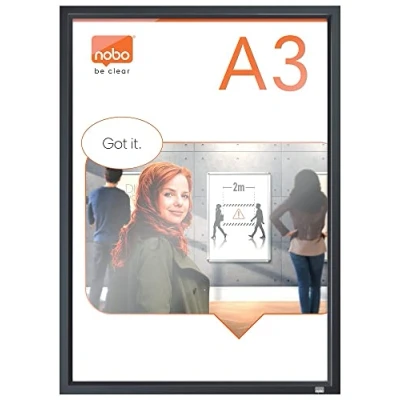 Afbeelding van Kliklijst Nobo Impression Pro A3 zwart
