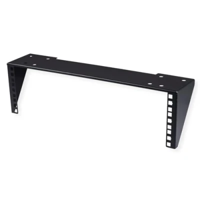 Afbeelding van 19&quot; wand /ondersteuningsbeugel, 3 HE, zwart