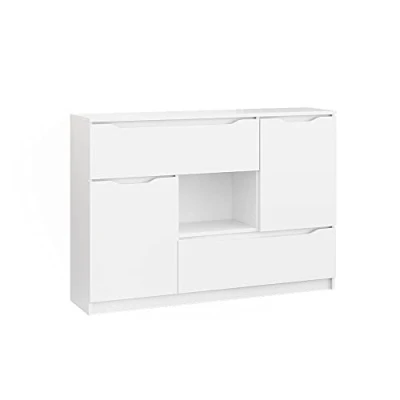 Afbeelding van Vicco sideboard commodo multifunctionele kast Ruben wit 120 cm 4 laden