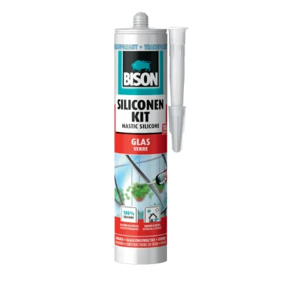 Afbeelding van Bison siliconenkit glas 310 ml
