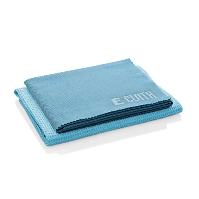 Afbeelding van e cloth Reinigingsset voor ramen, microvezel, blauw, 2 delige set