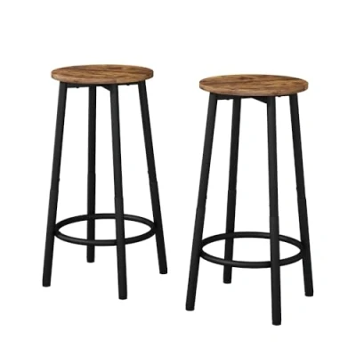 Afbeelding van Vicco Set van 2 barkrukken &quot;Edmonton&quot;, rustiek eiken, 31,5 x 64 cm, stuks