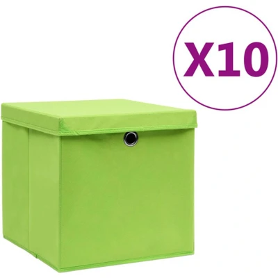 Afbeelding van vidaXL Opbergbox Groen met deksels