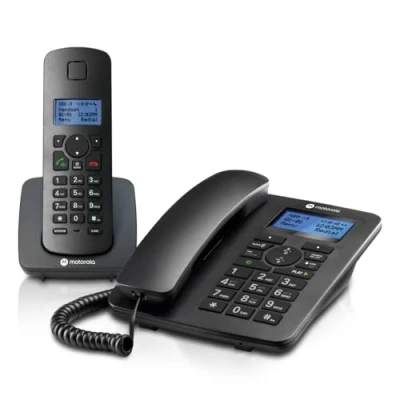 Image de Motorola Téléphone Fixe C4201 + Sans Fil Combo (107c4201)