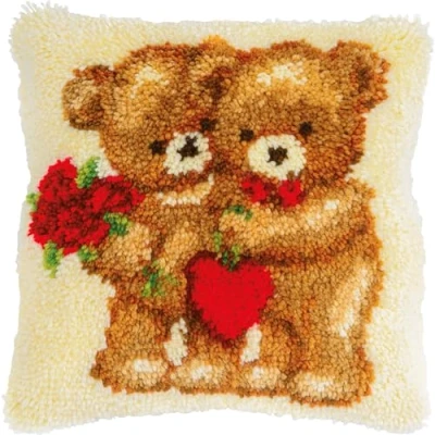 Afbeelding van Vervaco Love bears Knoopkussen (pakket) PN 0197658