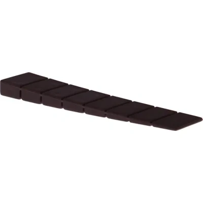 Afbeelding van Deltafix Deurwig 4x bruin rubber 10 x 0,7 cm deurstopper