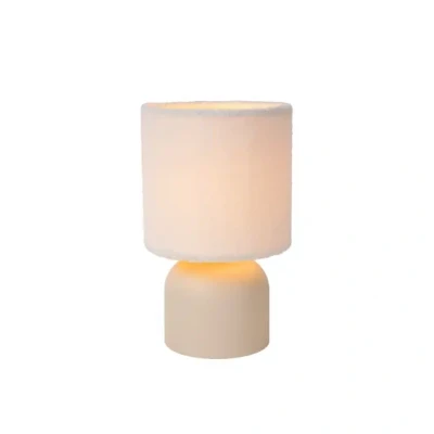 Afbeelding van Lucide Tafellamp Woolly 16cm Beige