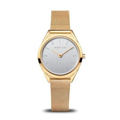 Afbeelding van Bering Analog Quarz Horloge goldcoloured, Dames, Maat: One Size, Gold coloured