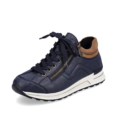 Afbeelding van Rieker enkellaarsjes dames n1400, Blauw