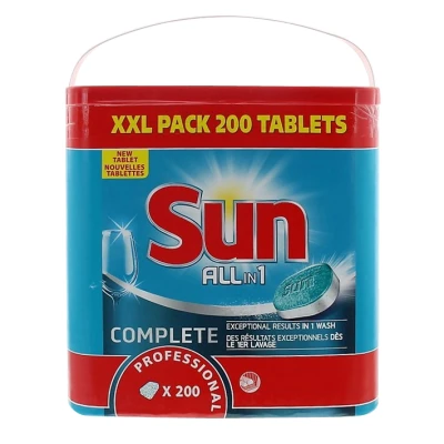 Afbeelding van Vaatwastabletten All in 1 Doos van 200 Sun Professional