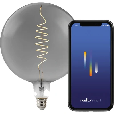 Afbeelding van Nordlux G200 lichtbron smart deco filament spiral E27 smoke glas 1800K