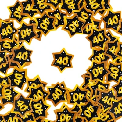 Afbeelding van décoration anniversaire confettis 40e homme deco femmes hommes decoration table