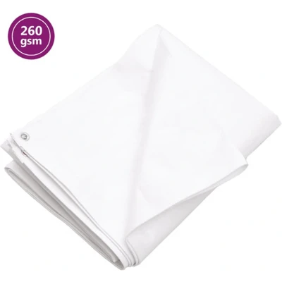 Afbeelding van vidaXL Dekzeil 260 g/m² 8x8 m HDPE wit