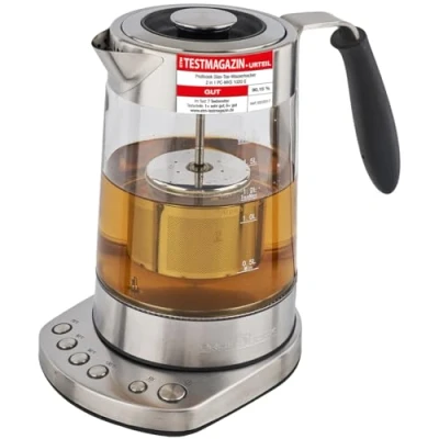Image de ProfiCook PC WKS 1020 G Infuseur à thé/bouilloire 1.7 litres 3 kWatt inox/noir