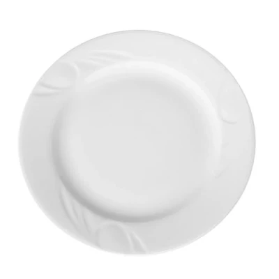Afbeelding van Hendi Plat bord versterkte randen slijtvast porselein 160 mm wit