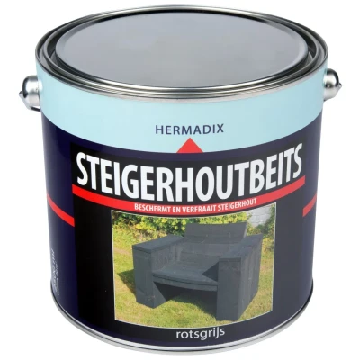 Afbeelding van Hermadix Steigerhoutbeits Rotsgrijs 2,5 liter