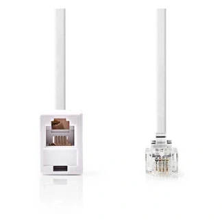 Afbeelding van Telecom verlengkabel RJ11 10 meter (Wit)