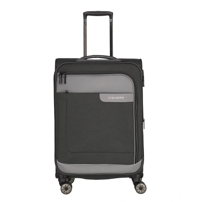 Afbeelding van Travelite Viia 4 Wheel Trolley M Expandable anthracite Zachte koffer