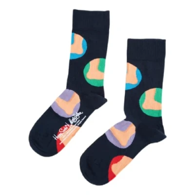 Afbeelding van Happy Socks Cupids Voetbalsokken, kleurrijk en grappig, voor dames heren, groenblauw, rood, beige (41 46), Meerkleurig