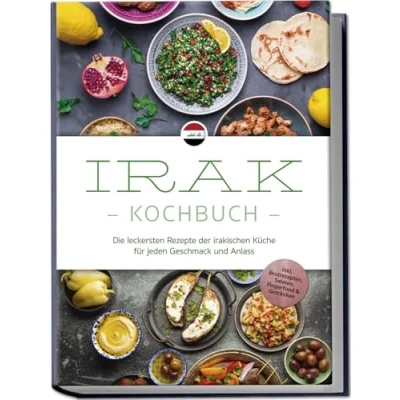 Afbeelding van Irak Kochbuch: Die leckersten Rezepte der irakischen Küche für jeden Geschmack und Anlass inkl. Brotrezepten, Salaten, Fingerfood &amp; Getränken
