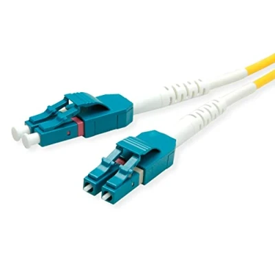 Afbeelding van ROLINE glasvezelkabel duplex, single mode 9/125µm OS2, LC/LC, geel, 10 m