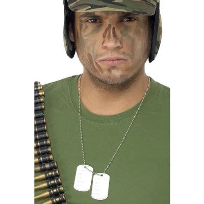 Image de Chaine avec 2 plaques aluminium militaire