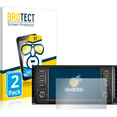 Afbeelding van BROTECT Screenprotector voor Seat Ateca 2016 Media System Plus 8&quot; Folie Beschermfolie transparant (2 Stuks)