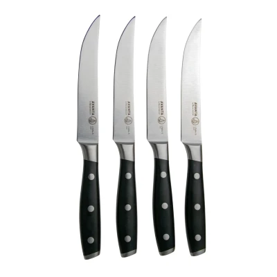 Afbeelding van Messermeister Avanta 4 delige zwarte steak messenset
