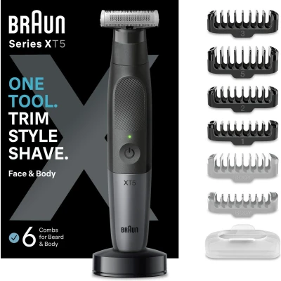 Afbeelding van Braun Series X Baard en lichaamstrimmer voor gezichts lichaamshaar XT5300