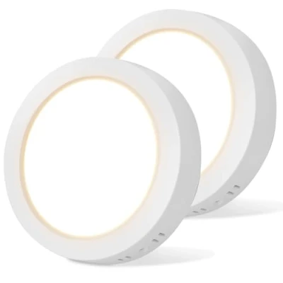 Afbeelding van Aigostar Led plafondlamp, 12 W komt overeen met 108 W, 1300 lm, hoge helderheid, warmwit, 3000 K, geschikt voor badkamer, woonkamer, keuken, garage, binnen, Ø 17,4 cm, 2