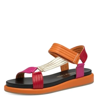 Afbeelding van Marco Tozzi Sandalen, Dames, Maat: 37, Mango Hoogwaardig imitatieleer
