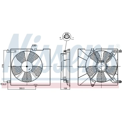 Afbeelding van Nissens Ventilatorwiel motorkoeling 85746