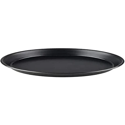 Afbeelding van APS Pizzavorm rond Ø 32/30,3 x 2,5 cm pizzaplaat van blauw plaatstaal, ongecoat, lange levensduur, voor professioneel pizzabakken