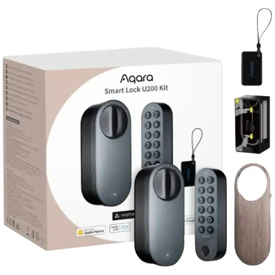 Afbeelding van Aqara Codetoetsenbord, Deurslotaandrijving EL D02DS Zilver Apple HomeKit