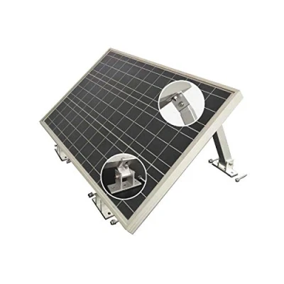 Afbeelding van Enjoysolar Verstelbare aluminium houder met hellingshoek van 10 tot 30 graden voor zonnepaneel, geschikt alle maten modules (schroeven en moeren inbegrepen)