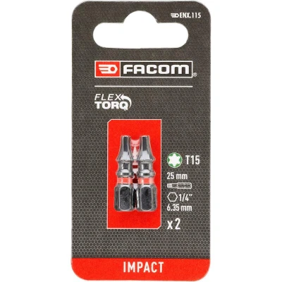 Afbeelding van FACOM ENX.115 Impact Flextorq slagbit 25mm Torx T15 (2 st.)
