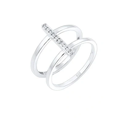 Afbeelding van Elli Sieraden voor dames, 54, zilver, kristal, zilverkleurig, Kristal