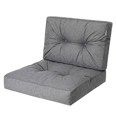 Afbeelding van PillowPrim, Kussens voor pallets, zitkussen rotanstoel, outdoor, 60 x cm, grafiet