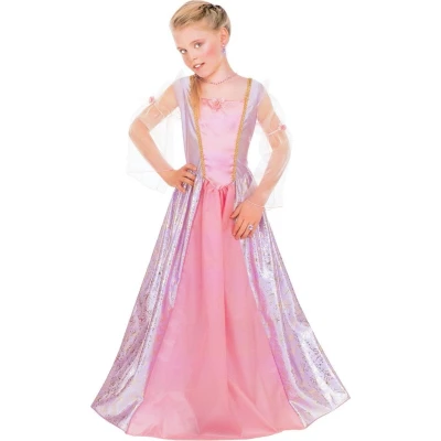 Afbeelding van Widmann Koning Prins &amp; Adel Kostuum Prachtige Prinses Priscilla Meisje Roze Maat 116 Carnavalskleding Verkleedkleding