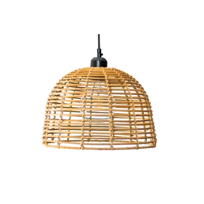 Afbeelding van Rotan / Rieten Hanglamp, Handgemaakt, Naturel, 30 cm