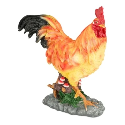 Afbeelding van tuinbeeld haan 34 cm weerbestendig polyresin
