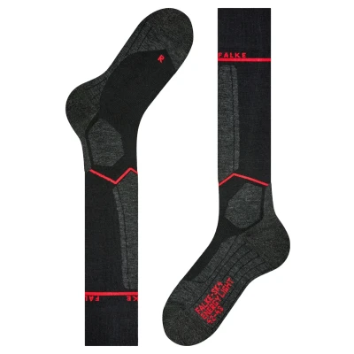 Afbeelding van Falke SK4 Energizing Light Kniekousen blackmix, Heren, Maat: 44/45, Black mix