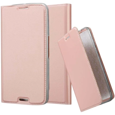 Afbeelding van Cadorabo Hoesje geschikt voor Motorola Google NEXUS 6 in CLASSY ROSE GOUD Beschermhoes met magnetische sluiting, standfunctie en kaartvakje Book Case Cover Etui