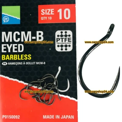 Afbeelding van Preston MCM B Eyed Barbless (10 pcs) Maat : 16